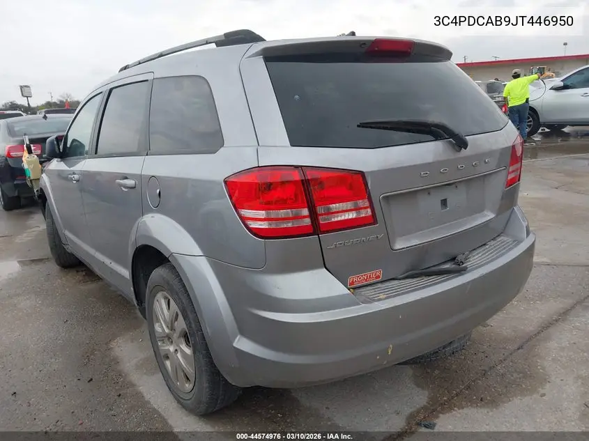 3C4PDCAB9JT446950 2018 Dodge Journey Se