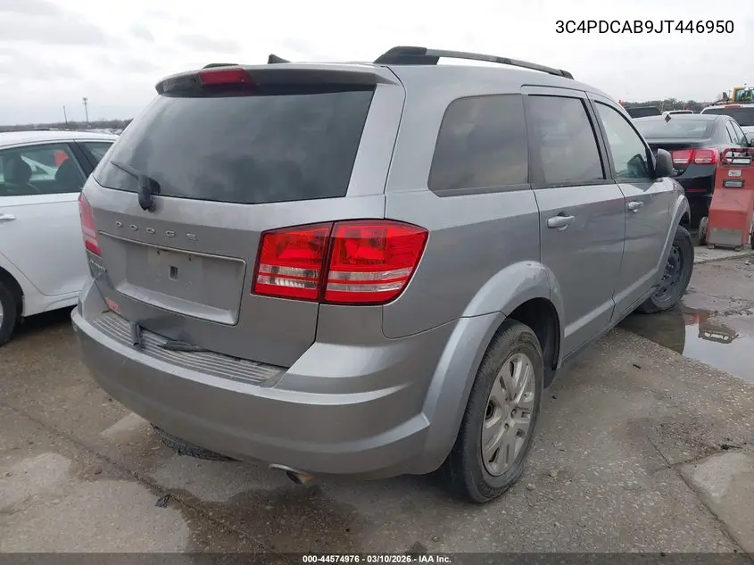 3C4PDCAB9JT446950 2018 Dodge Journey Se