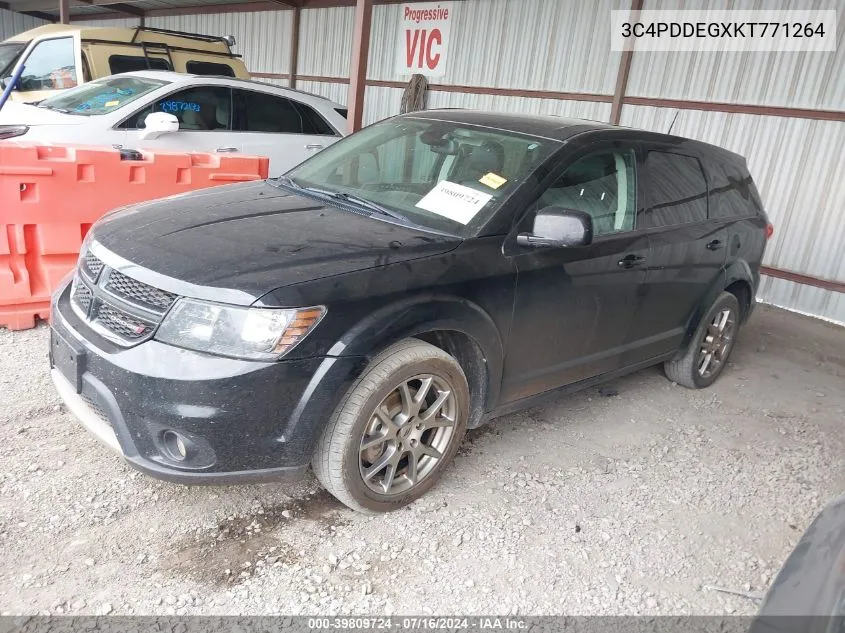 3C4PDDEGXKT771264 2019 Dodge Journey Gt Awd