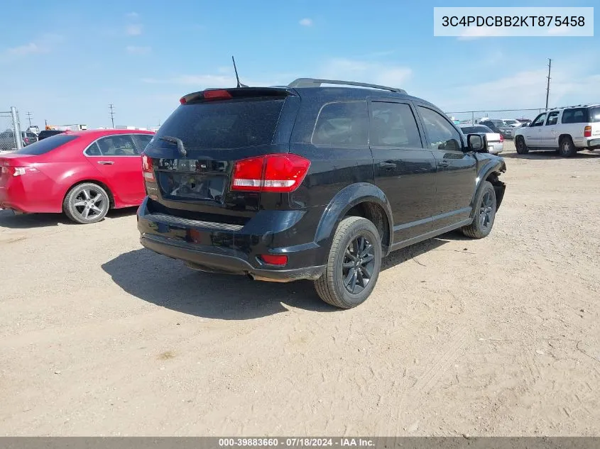 3C4PDCBB2KT875458 2019 Dodge Journey Se