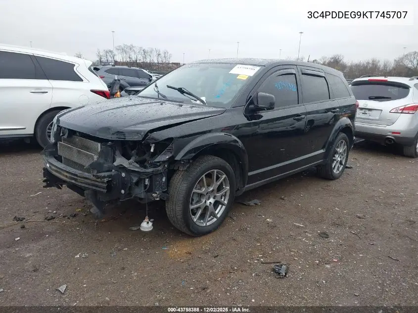 3C4PDDEG9KT745707 2019 Dodge Journey Gt Awd