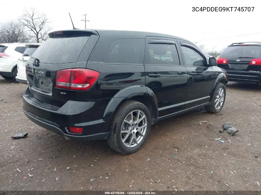 3C4PDDEG9KT745707 2019 Dodge Journey Gt Awd