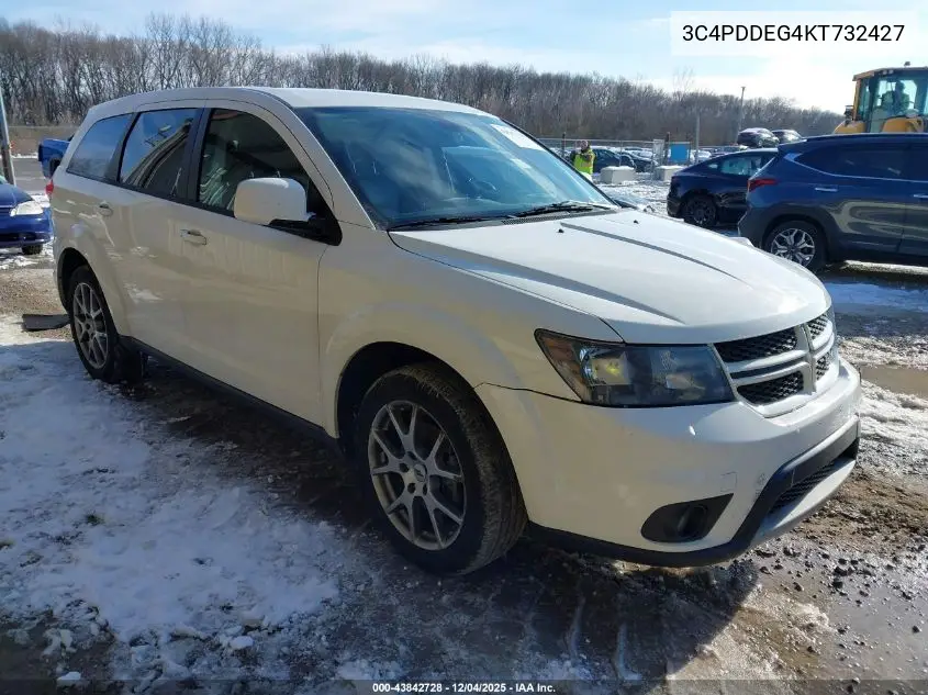 3C4PDDEG4KT732427 2019 Dodge Journey Gt Awd