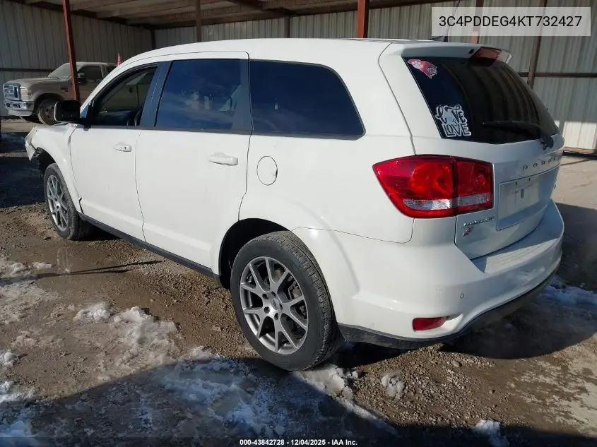 3C4PDDEG4KT732427 2019 Dodge Journey Gt Awd