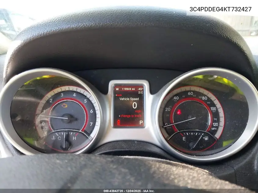 3C4PDDEG4KT732427 2019 Dodge Journey Gt Awd