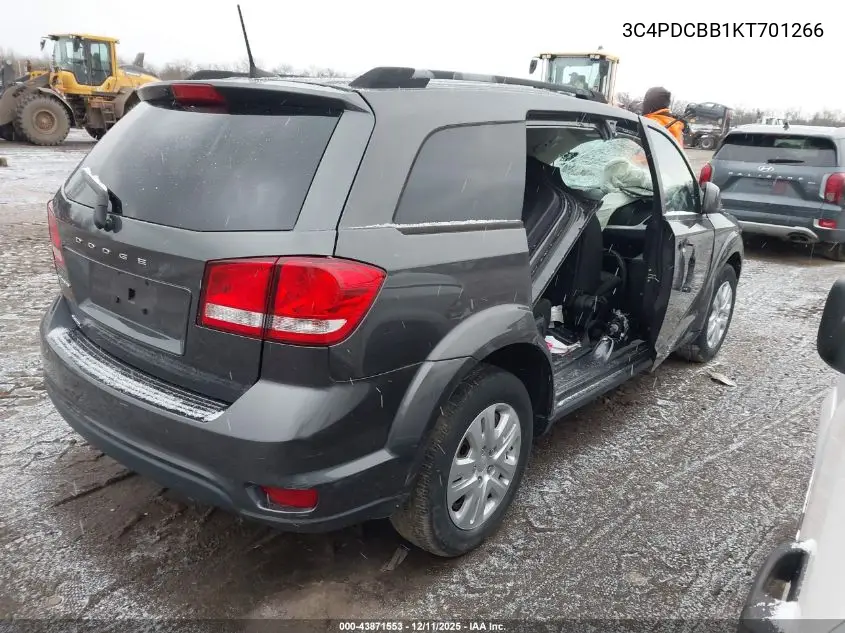 3C4PDCBB1KT701266 2019 Dodge Journey Se