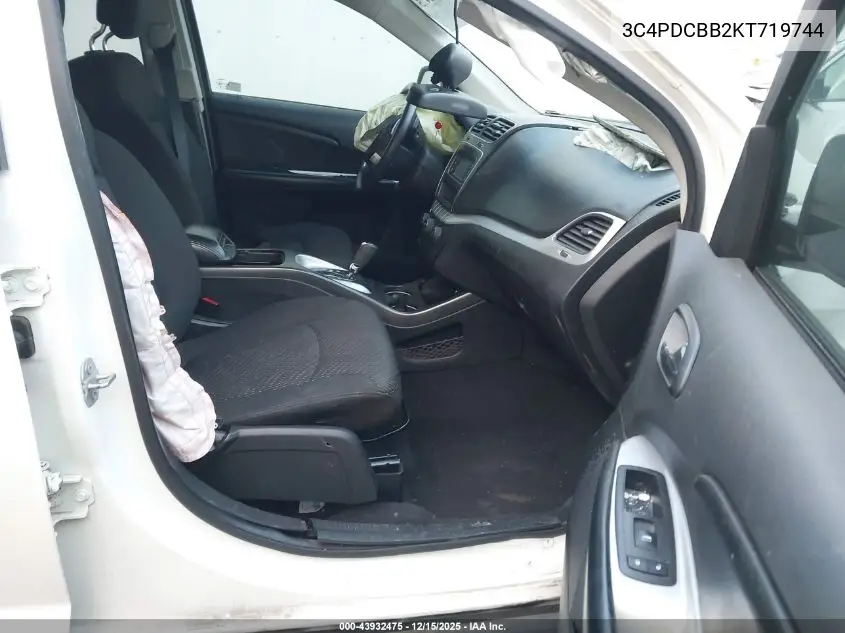 3C4PDCBB2KT719744 2019 Dodge Journey Se