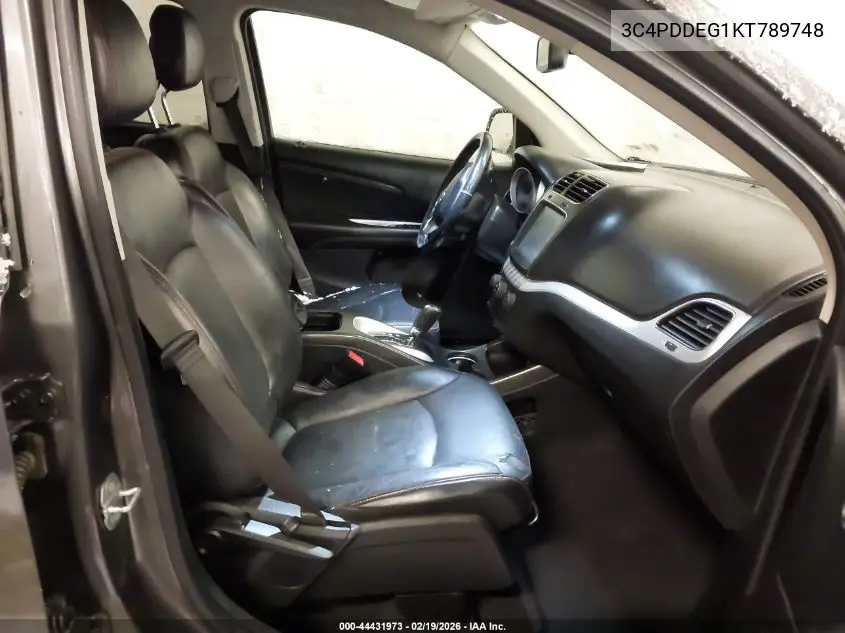 3C4PDDEG1KT789748 2019 Dodge Journey Gt Awd