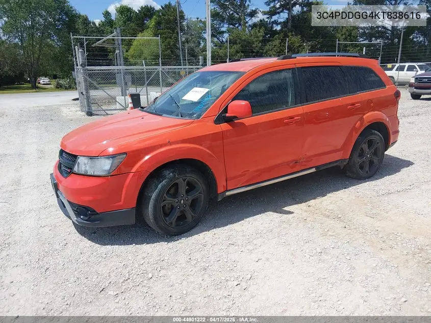 3C4PDDGG4KT838616 2019 Dodge Journey Crossroad Awd