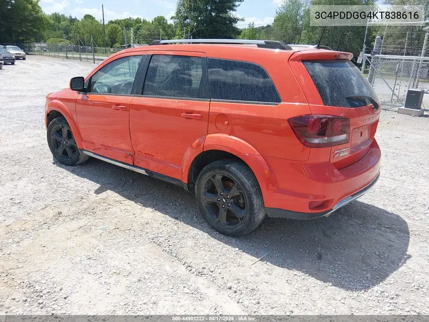 3C4PDDGG4KT838616 2019 Dodge Journey Crossroad Awd