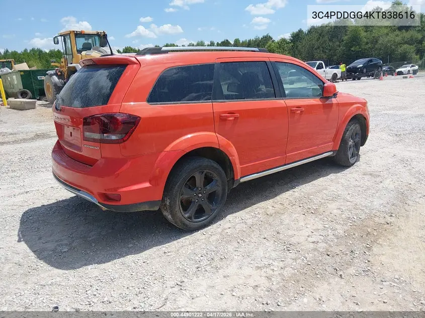 3C4PDDGG4KT838616 2019 Dodge Journey Crossroad Awd