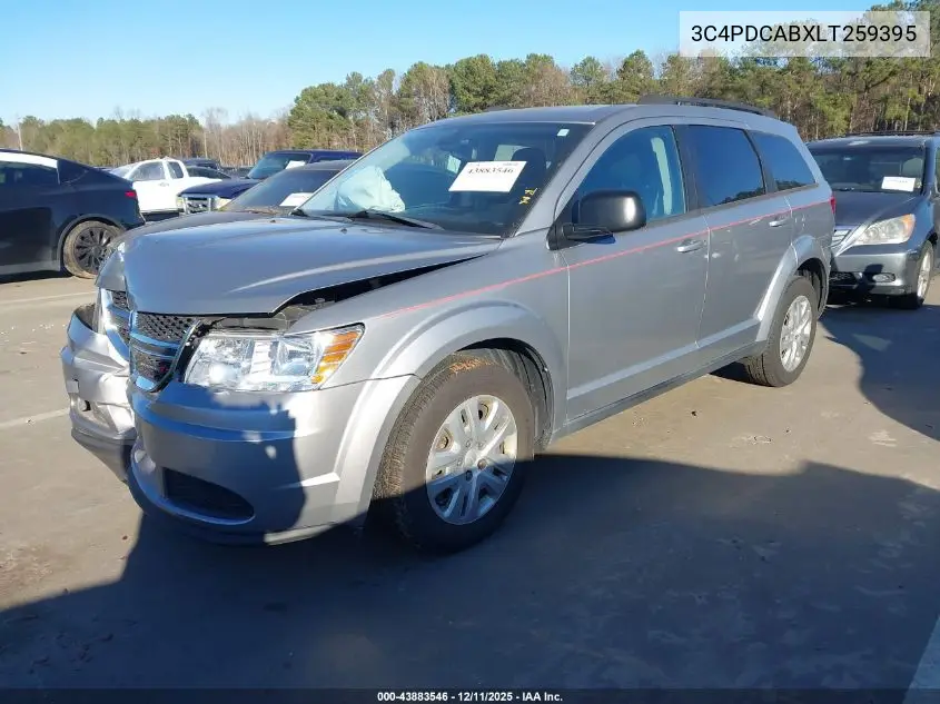 3C4PDCABXLT259395 2020 Dodge Journey Se Value