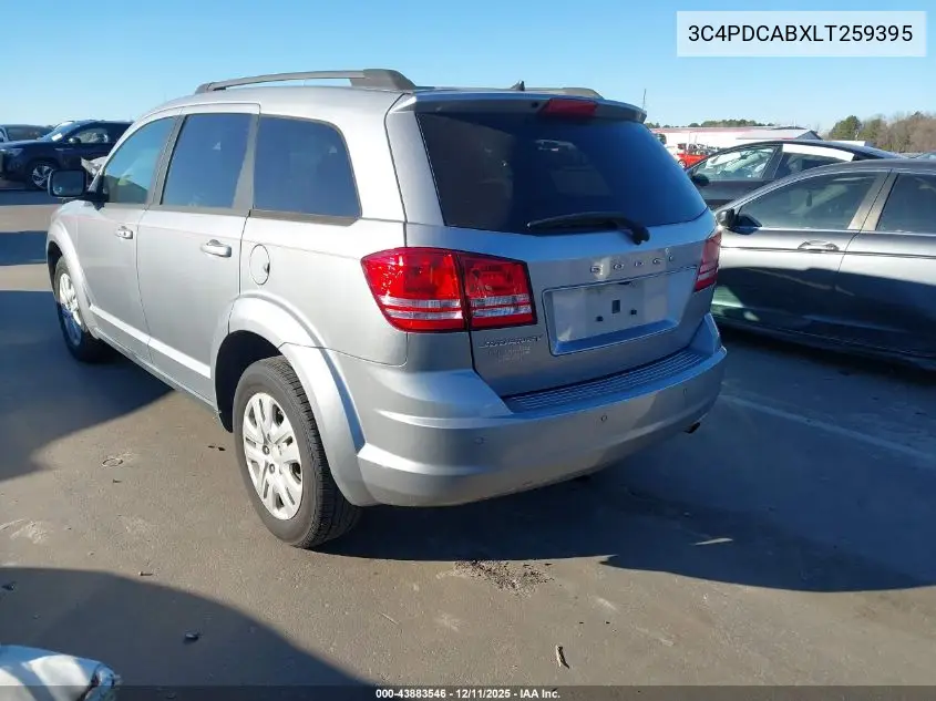 3C4PDCABXLT259395 2020 Dodge Journey Se Value