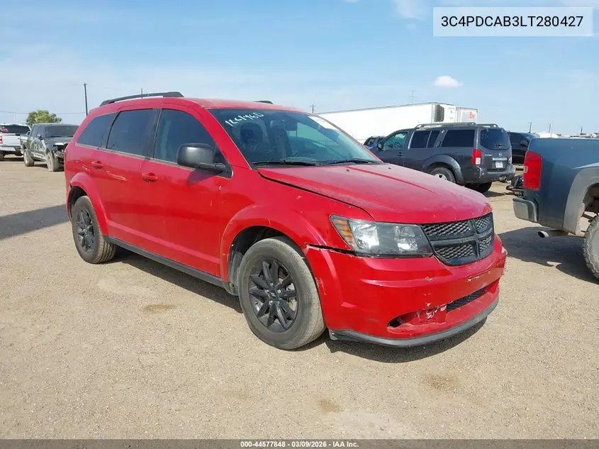 3C4PDCAB3LT280427 2020 Dodge Journey Se Value