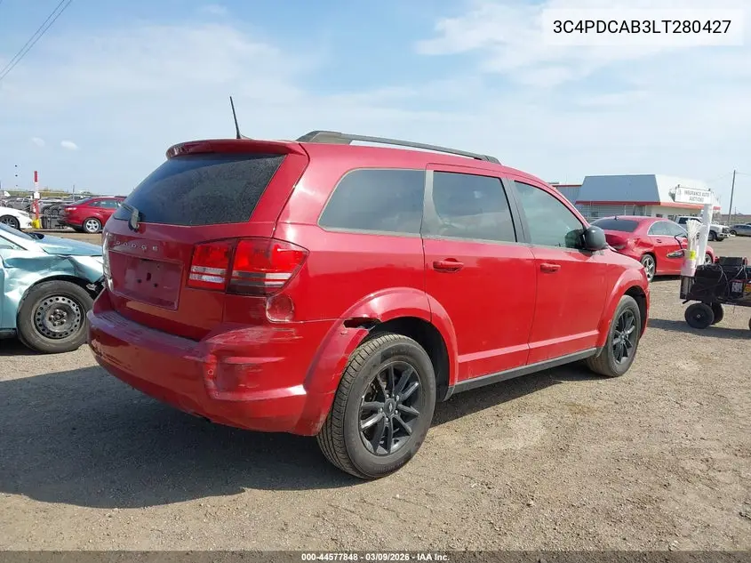 3C4PDCAB3LT280427 2020 Dodge Journey Se Value