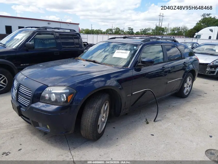 2005 Dodge Magnum Sxt VIN: 2D4GZ48V95H648468 Lot: 44996605