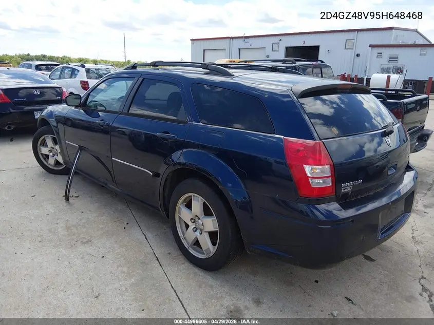 2005 Dodge Magnum Sxt VIN: 2D4GZ48V95H648468 Lot: 44996605
