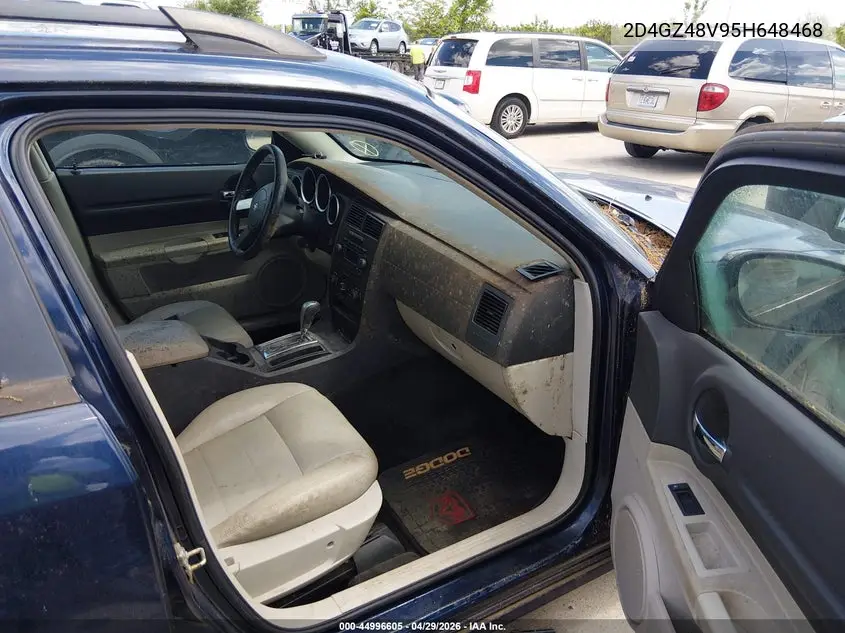 2005 Dodge Magnum Sxt VIN: 2D4GZ48V95H648468 Lot: 44996605