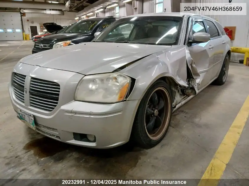 2D4FV47V46H368659 2006 Dodge Magnum Sxt