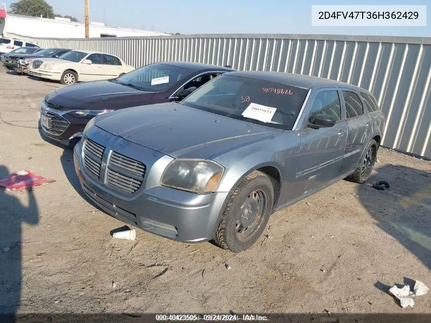 2D4FV47T36H362429 2006 Dodge Magnum