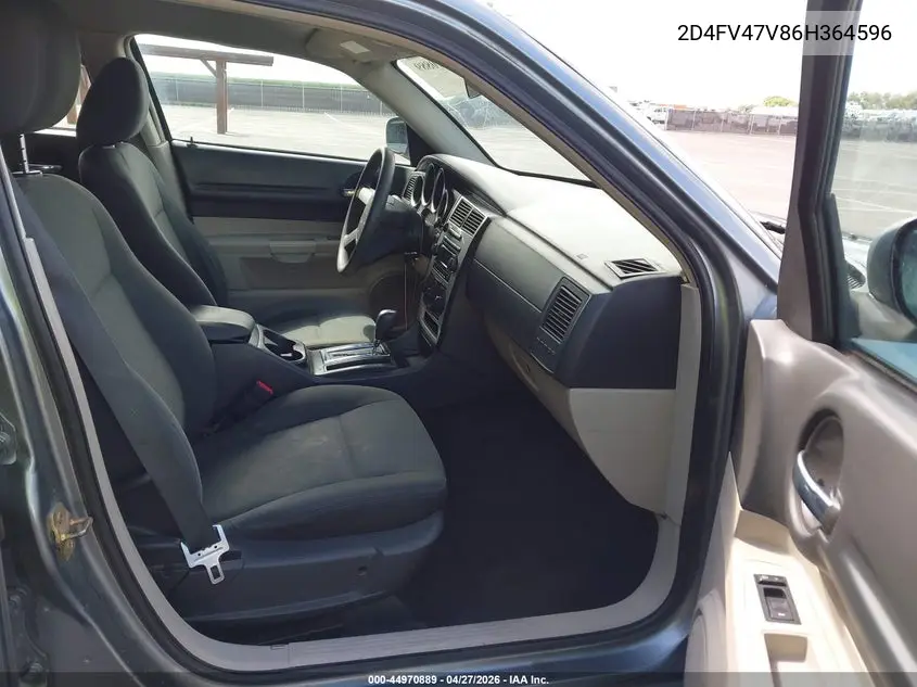 2006 Dodge Magnum VIN: 2D4FV47V86H364596 Lot: 44970889