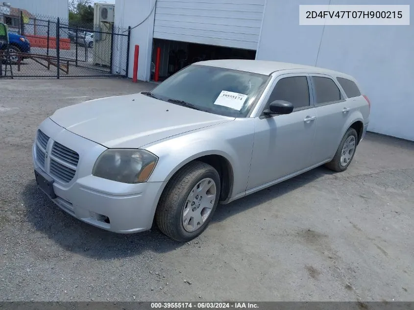 2D4FV47T07H900215 2007 Dodge Magnum