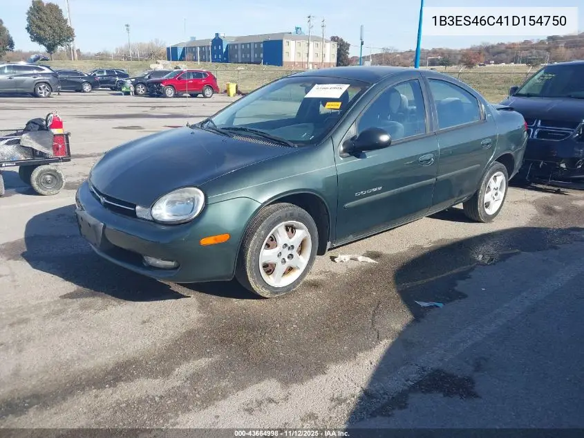 1B3ES46C41D154750 2001 Dodge Neon Se
