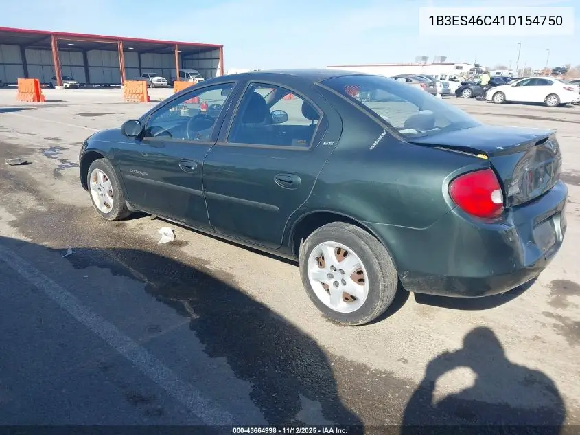 1B3ES46C41D154750 2001 Dodge Neon Se