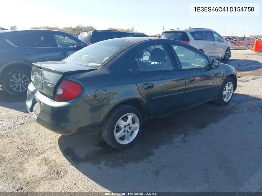 1B3ES46C41D154750 2001 Dodge Neon Se
