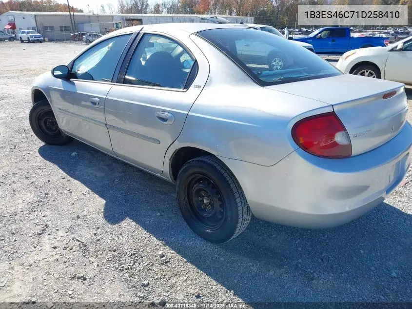 1B3ES46C71D258410 2001 Dodge Neon Se