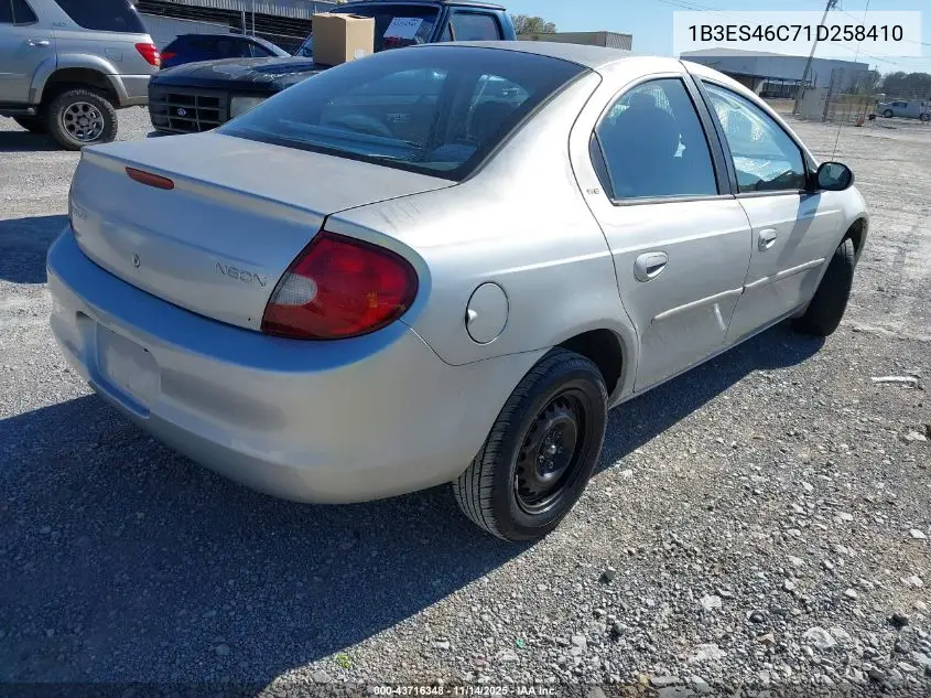 1B3ES46C71D258410 2001 Dodge Neon Se