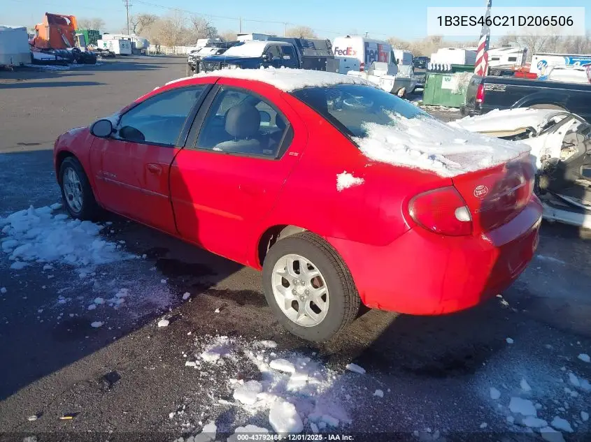 1B3ES46C21D206506 2001 Dodge Neon Se