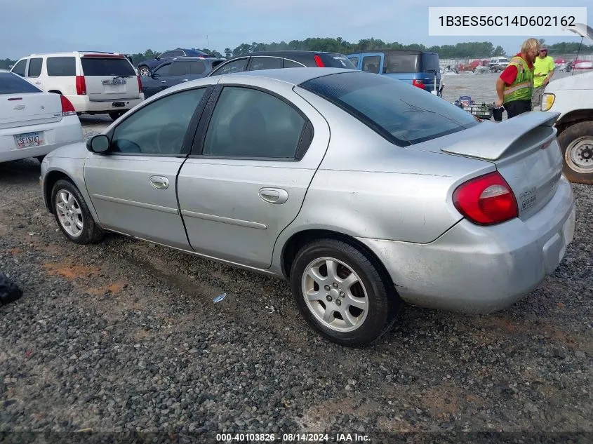 1B3ES56C14D602162 2004 Dodge Neon Sxt