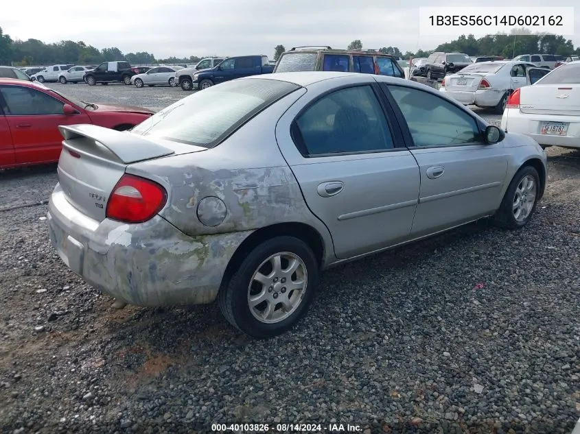 1B3ES56C14D602162 2004 Dodge Neon Sxt