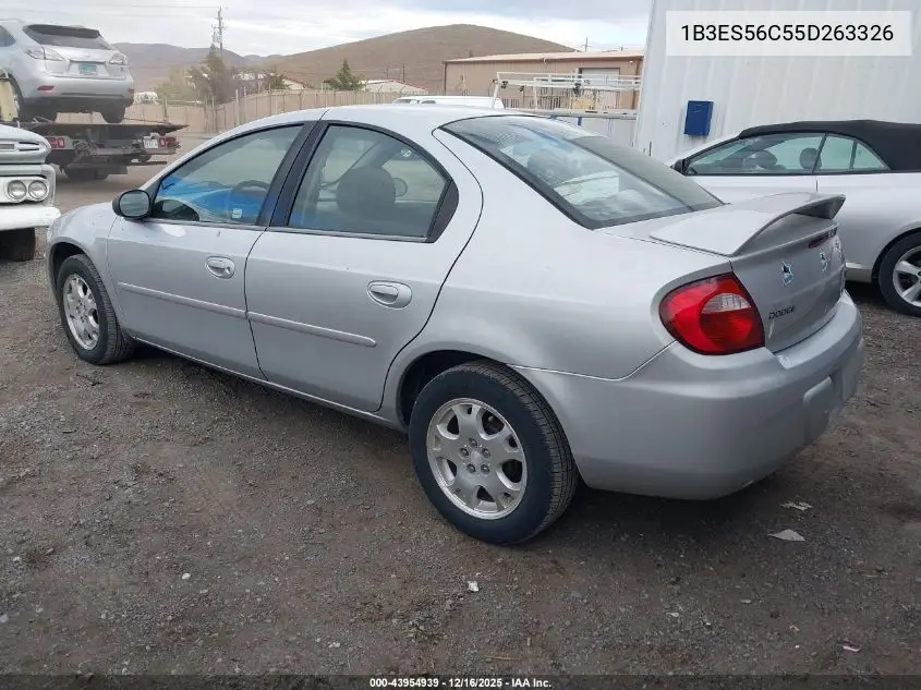 1B3ES56C55D263326 2005 Dodge Neon Sxt