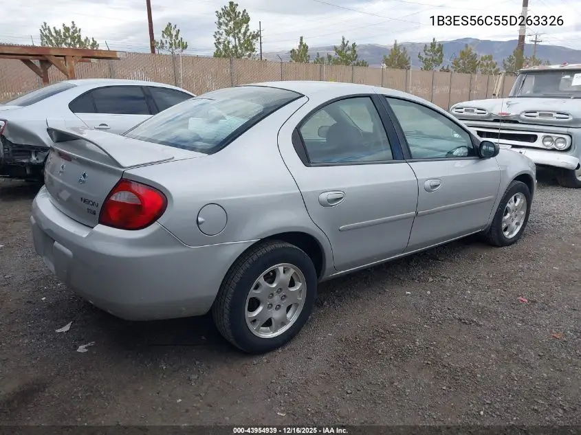 1B3ES56C55D263326 2005 Dodge Neon Sxt