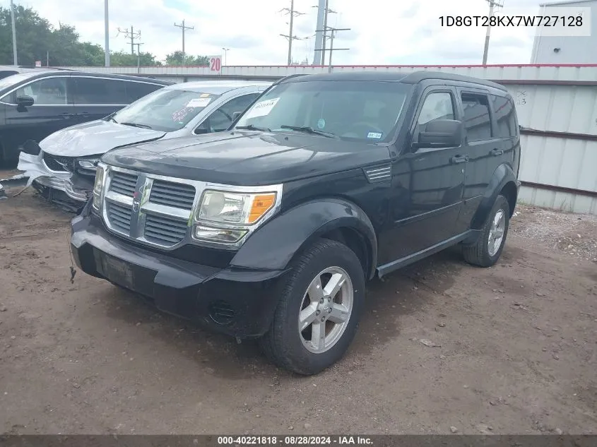 1D8GT28KX7W727128 2007 Dodge Nitro Sxt