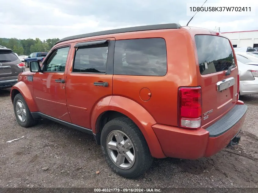 1D8GU58K37W702411 2007 Dodge Nitro Slt