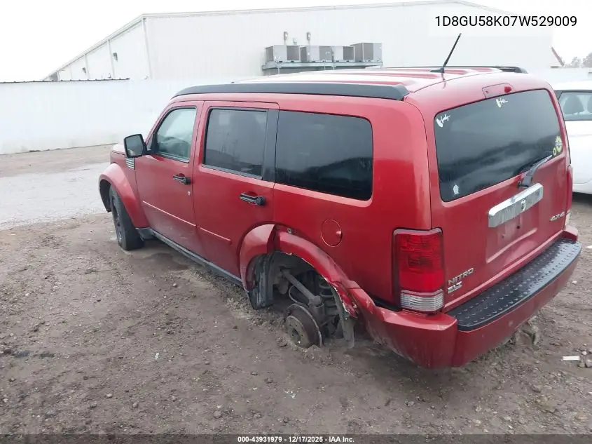 1D8GU58K07W529009 2007 Dodge Nitro Slt/Rt