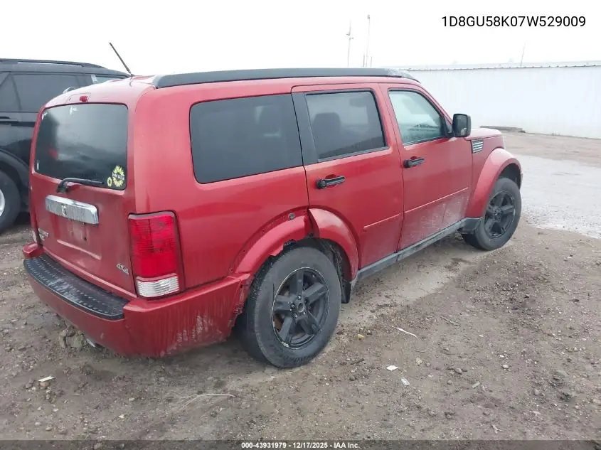 1D8GU58K07W529009 2007 Dodge Nitro Slt/Rt