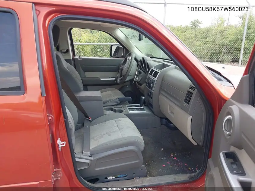 2007 Dodge Nitro Slt/Rt VIN: 1D8GU58K67W560023 Lot: 45309268