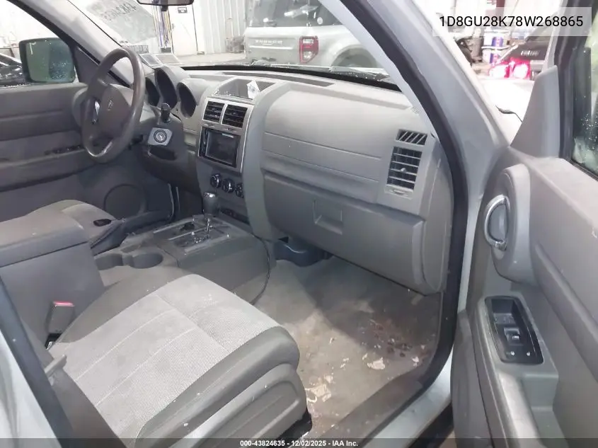 1D8GU28K78W268865 2008 Dodge Nitro Sxt