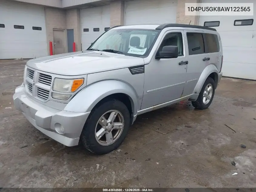 1D4PU5GK8AW122565 2010 Dodge Nitro Sxt