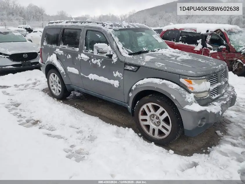 1D4PU4GK5BW602638 2011 Dodge Nitro Heat