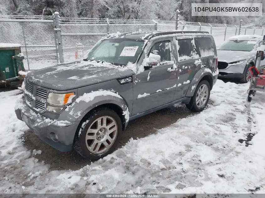 1D4PU4GK5BW602638 2011 Dodge Nitro Heat