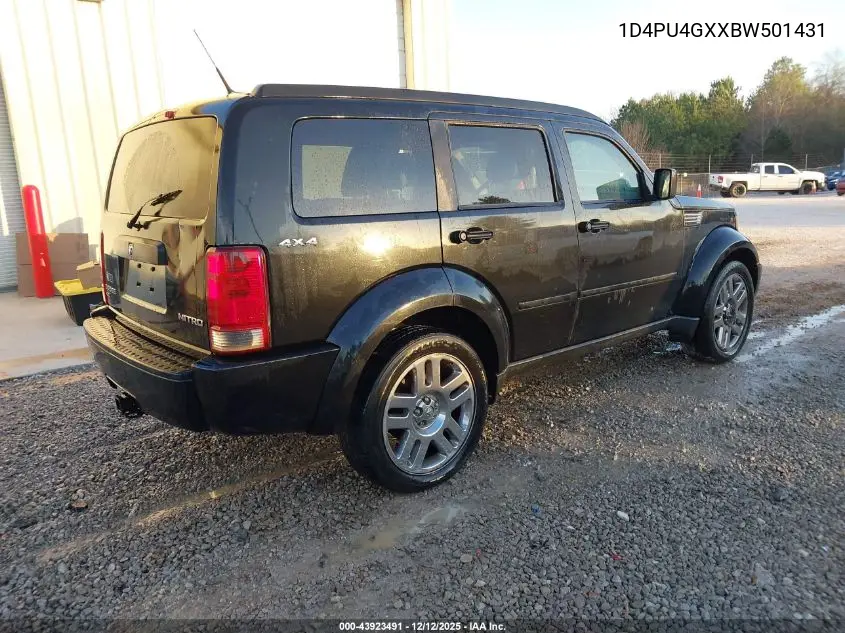 1D4PU4GXXBW501431 2011 Dodge Nitro Heat