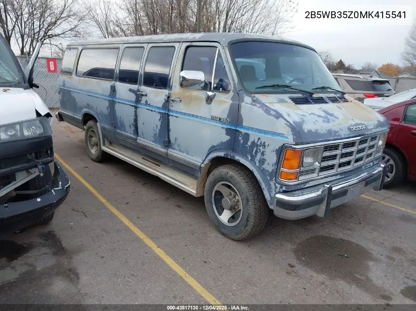 2B5WB35Z0MK415541 1991 Dodge Ram Wagon B350