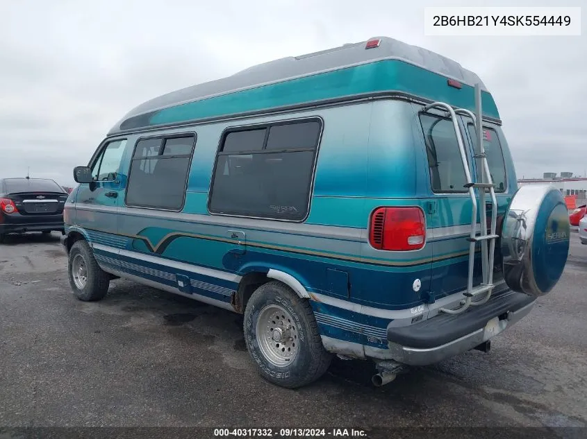 2B6HB21Y4SK554449 1995 Dodge Ram Van B2500