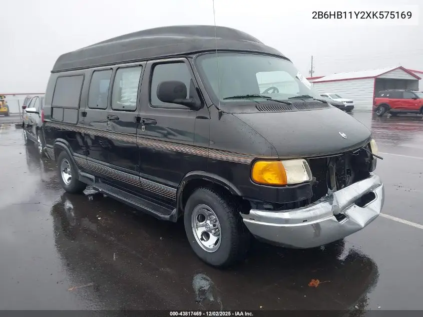 2B6HB11Y2XK575169 1999 Dodge Ram Van 1500 Commercial/Conversion