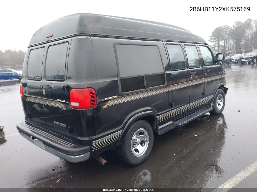 2B6HB11Y2XK575169 1999 Dodge Ram Van 1500 Commercial/Conversion